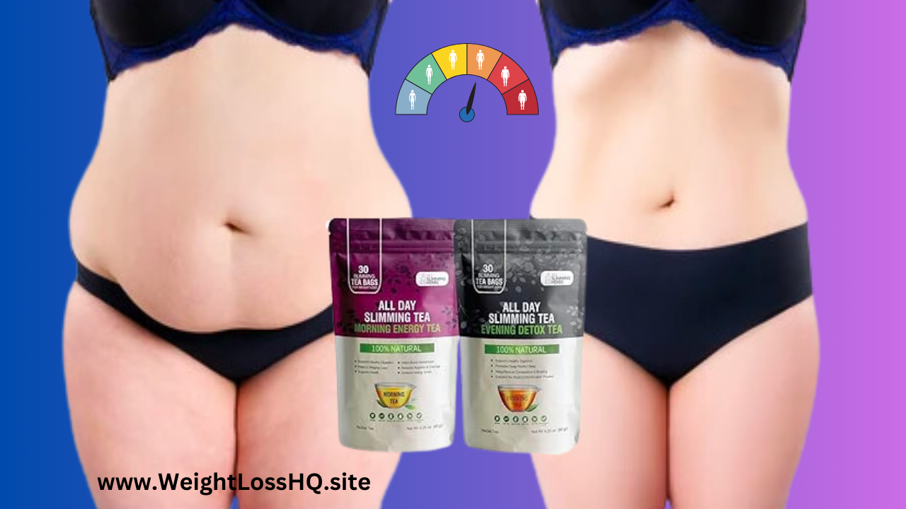 All Day Slimming Tea Real Customers Reviews and Testimonials Weight Loss Before and After Female Image