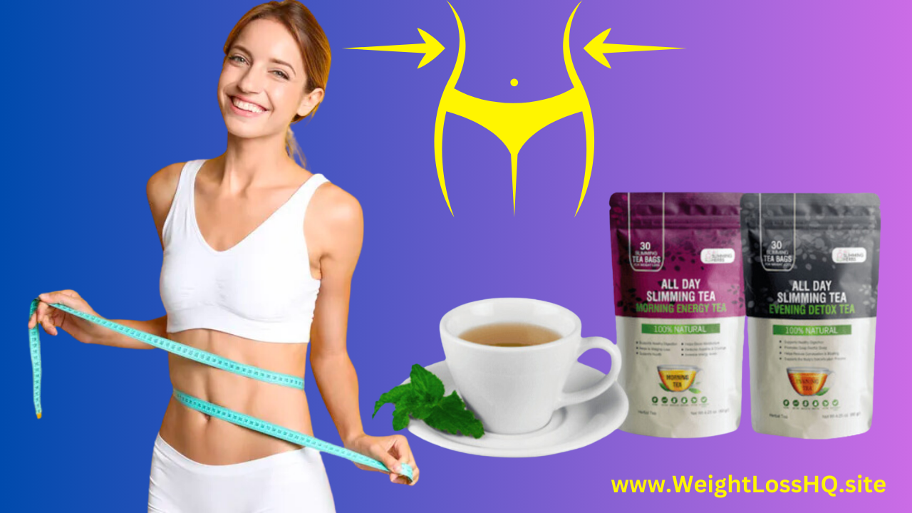 All Day Slimming Tea Real Customers Reviews and Testimonials Weight Loss Before and After Female Image