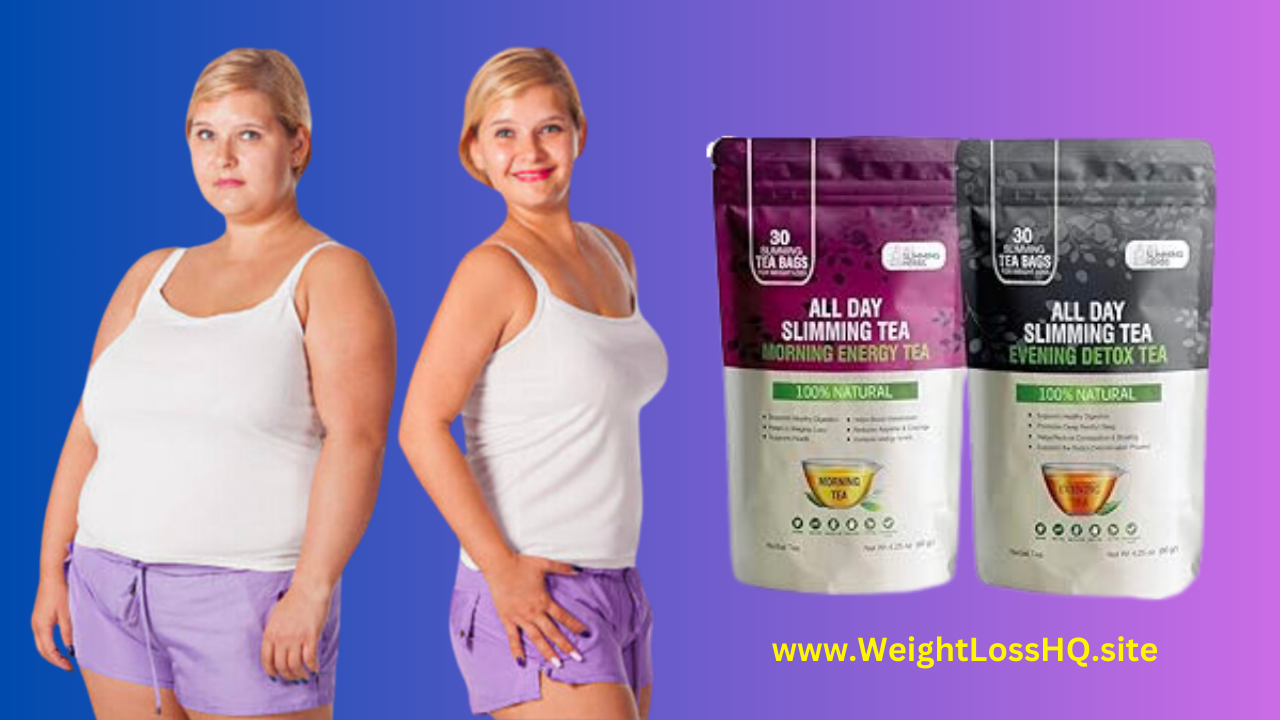 All Day Slimming Tea Real Customers Reviews and Testimonials Weight Loss Before and After Female Image